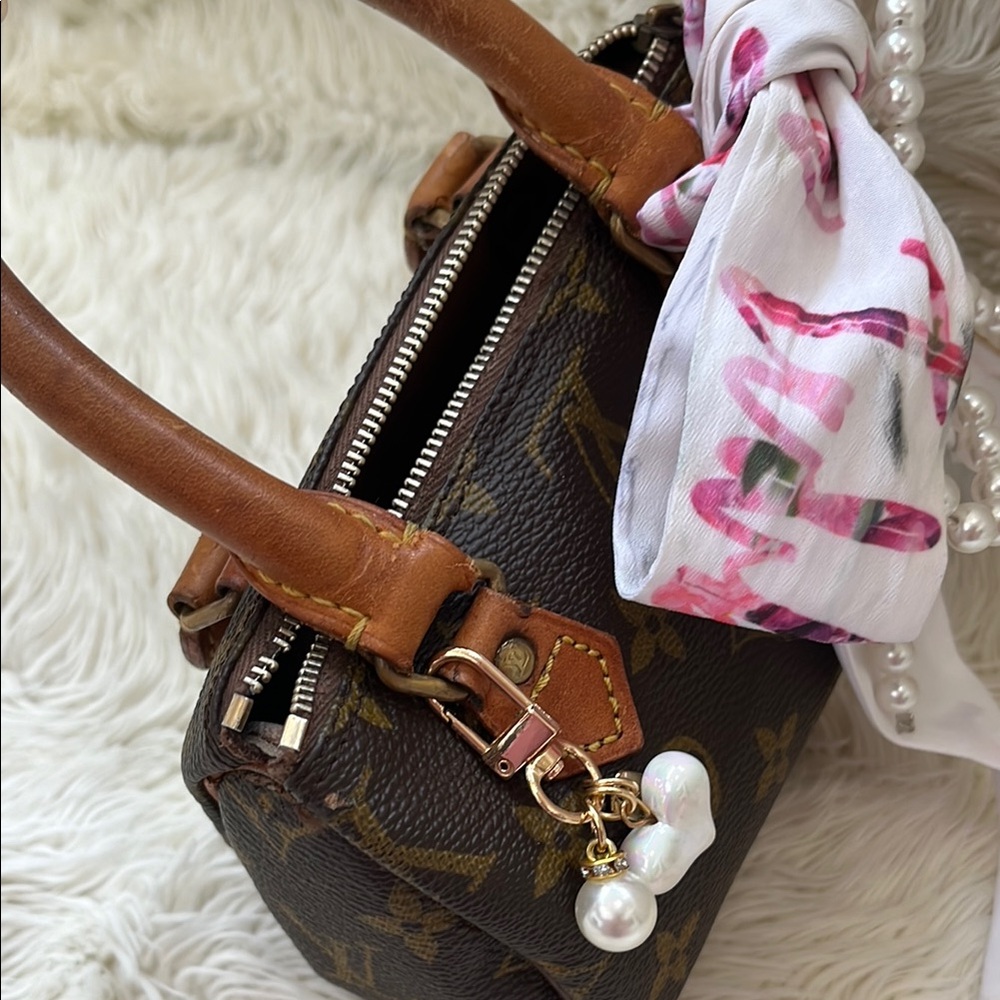 Louis Vuitton Speedy Nano Mini Top Handles LV Monogram Tote Bag - Picture 7 of 15